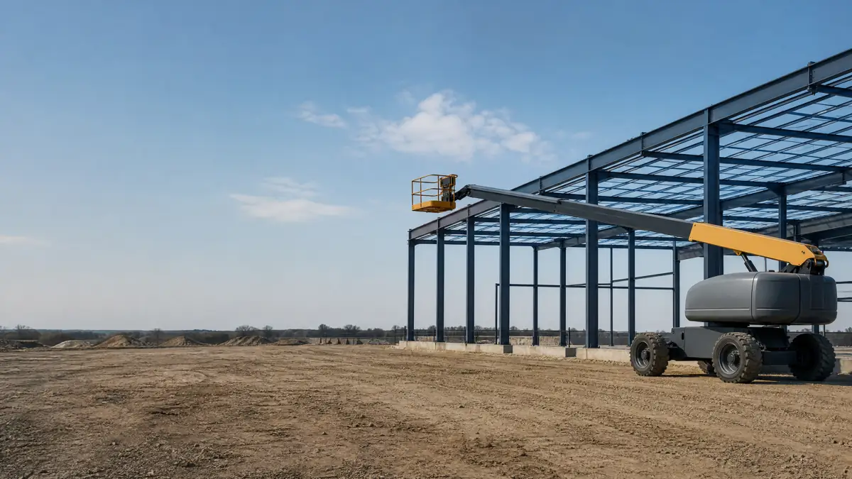 Rough Terrain Scissor Lifts jobsite access in Midland
